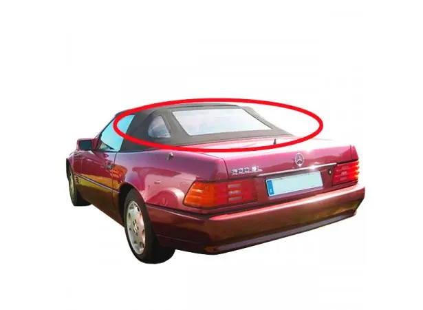 Prix doux - Lunette arrière en Alpaga Twillfast II pour capote Mercedes 500 SL cabriolet type R129