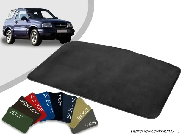 Offre - Tapis coffre sur-mesure Suzuki Grand Vitara cabriolet velours bordé