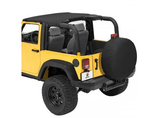 Prix bas | Bikini de toit pour Jeep Wrangler JK 2 portes (2010-2018) – vinyle denim noir